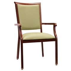 Lincoln Wood-Look Metal Seating
